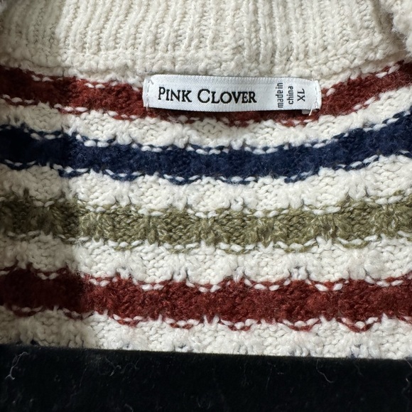 🍂 PINK CLOVER Striped Grandpa Cardigan - Size XL - TRENDING STYLE! 🍂 - Picture 5 of 5